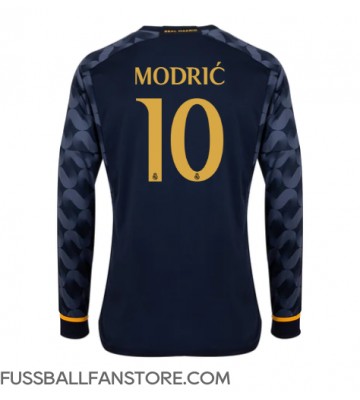 Real Madrid Luka Modric #10 Replik Auswärtstrikot 2023-24 Langarm